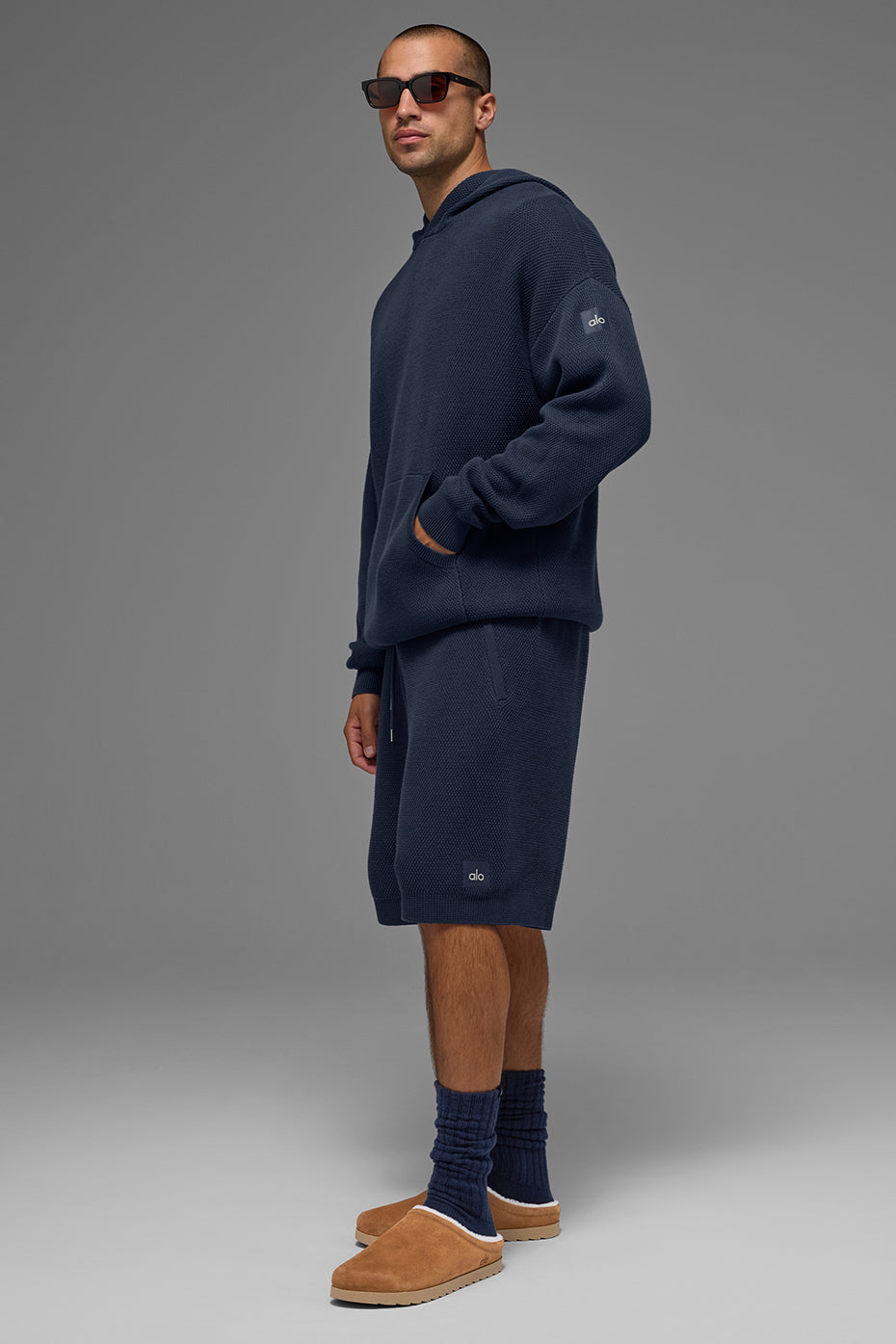 Short En Maille Sports Club 7" - Navy