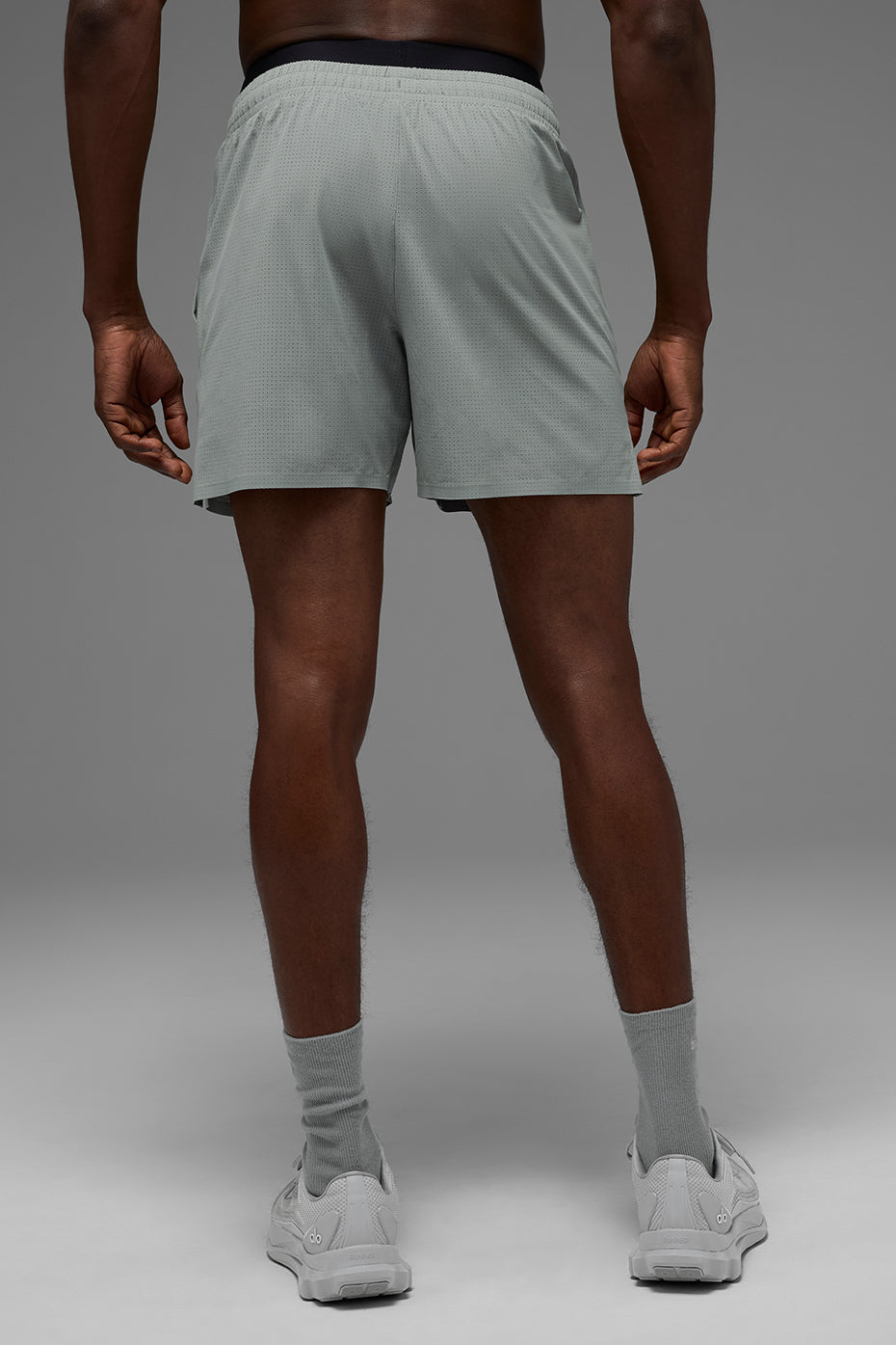 Short de course Traction 5" - Gris lunaire