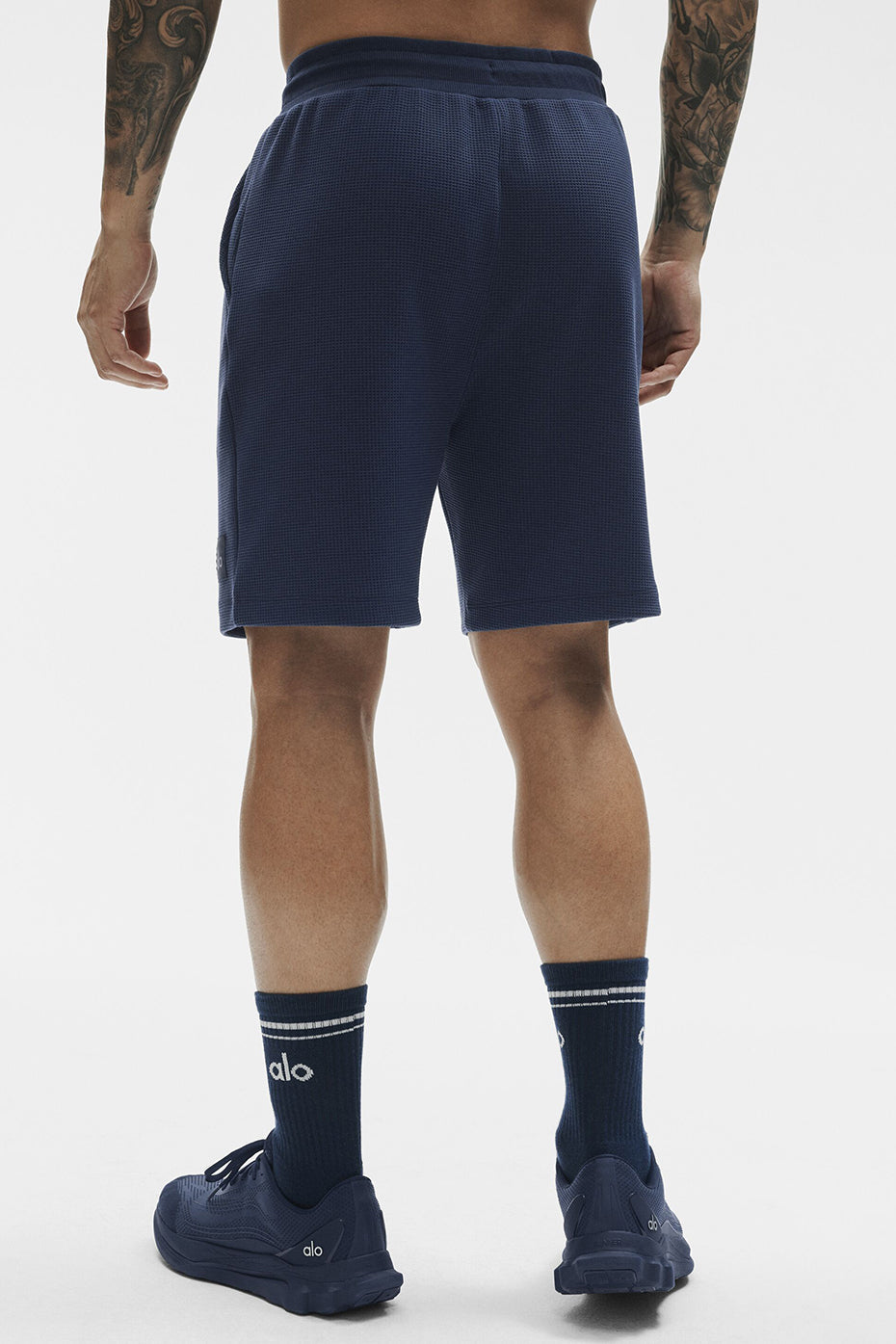 Short de détente gaufré 7 po - Bleu marine