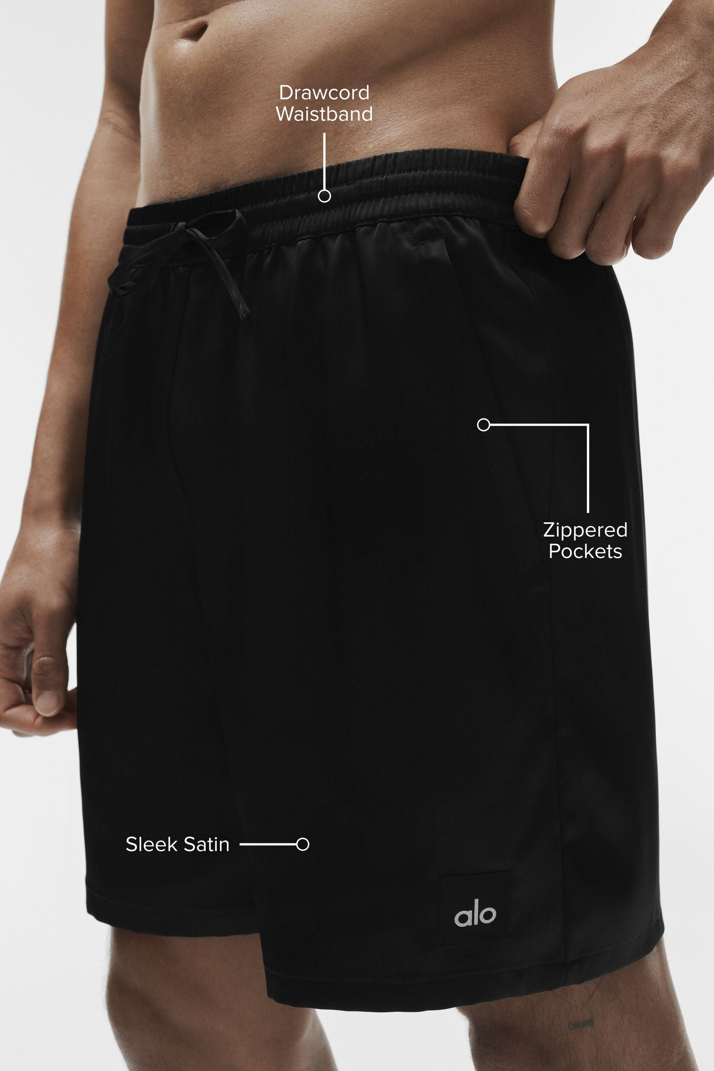 Short Horizon 7" en satin - Noir
