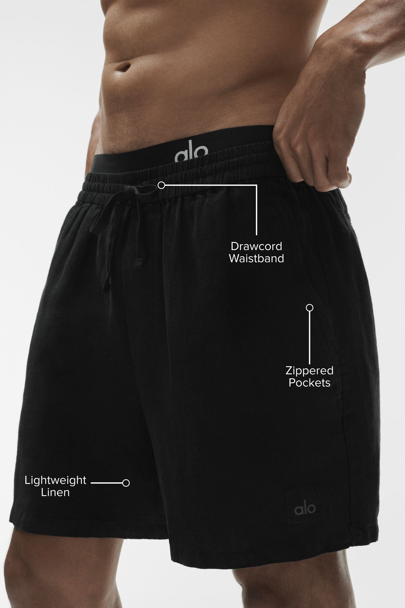 Short 7" Linen Days - Noir