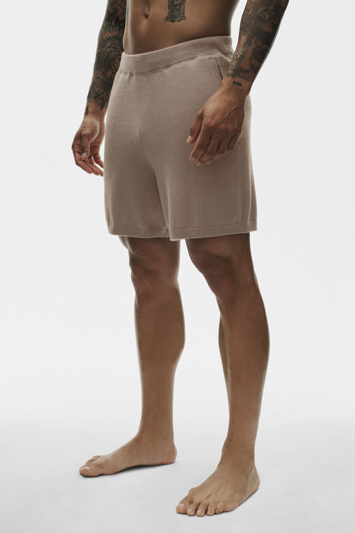 Short Ever Soft 7" en cachemire et coton - Gravel