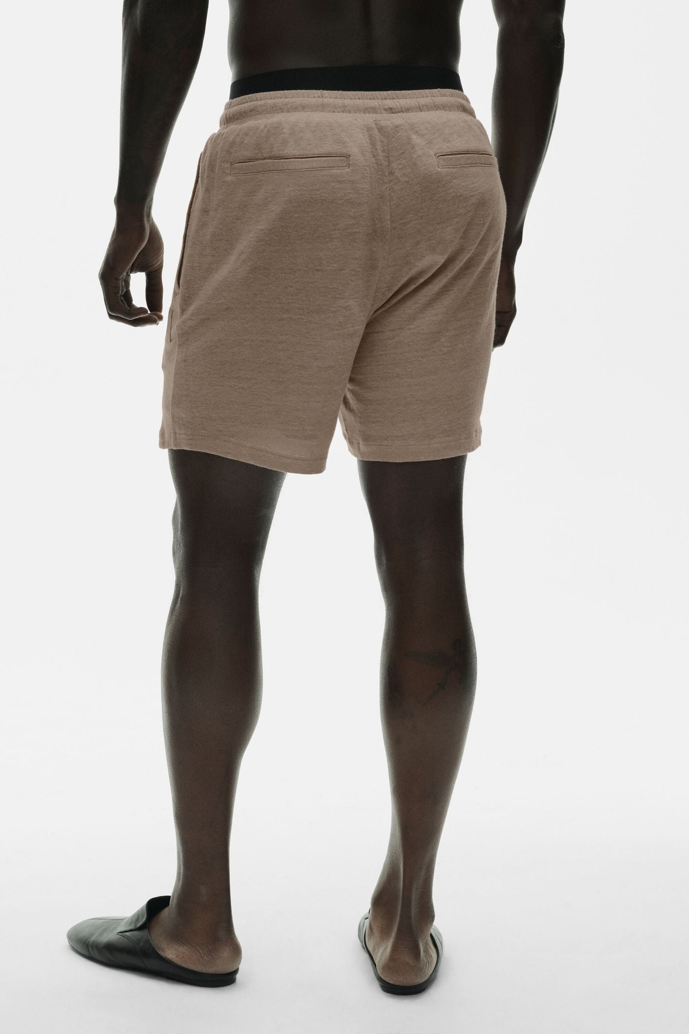 Short Coastal 7" en jersey de lin - Gravel