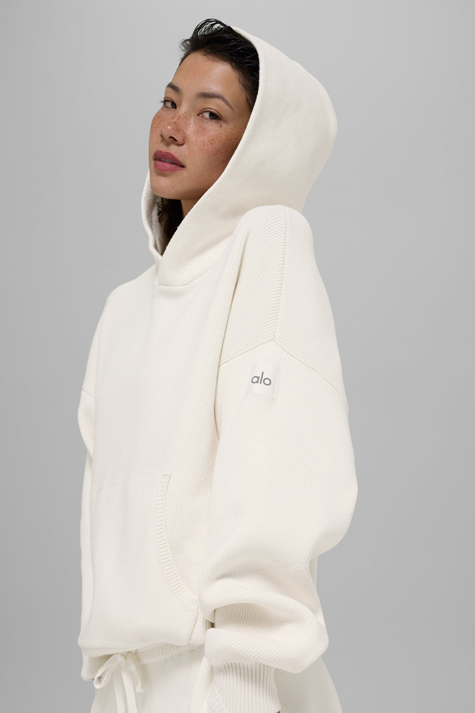 Pull À Capuche Scholar - Ivory