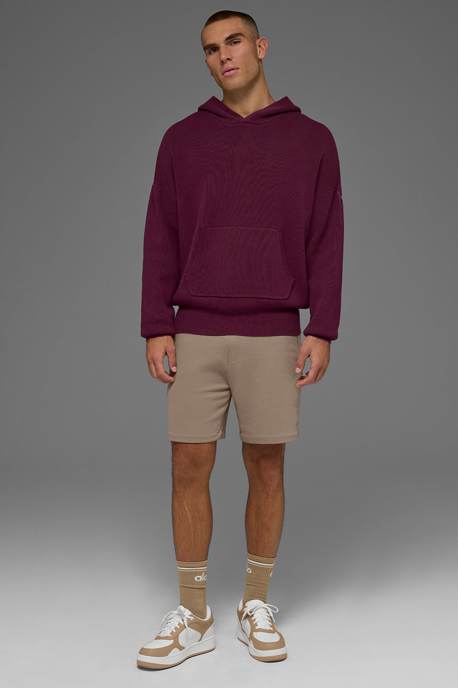 Pull À Capuche Scholar - Burgundy