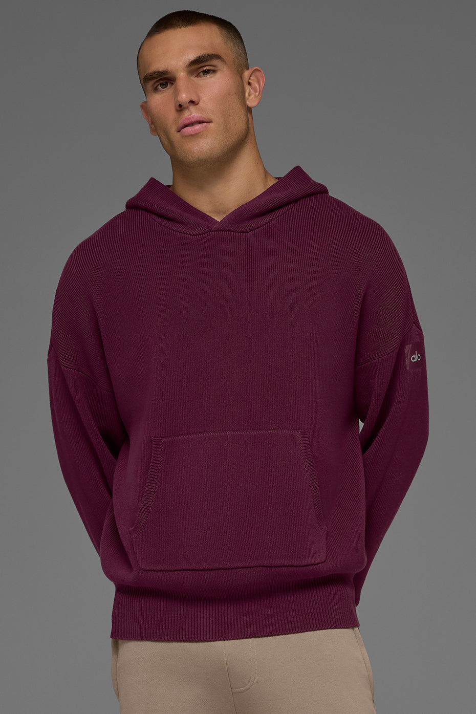 Pull À Capuche Scholar - Burgundy