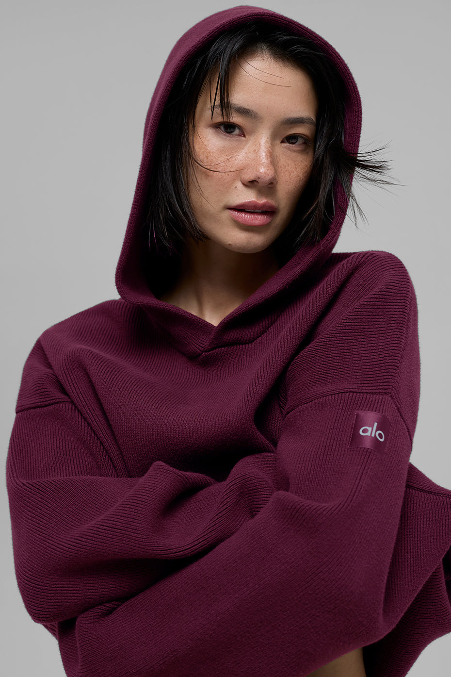 Pull À Capuche Scholar - Burgundy
