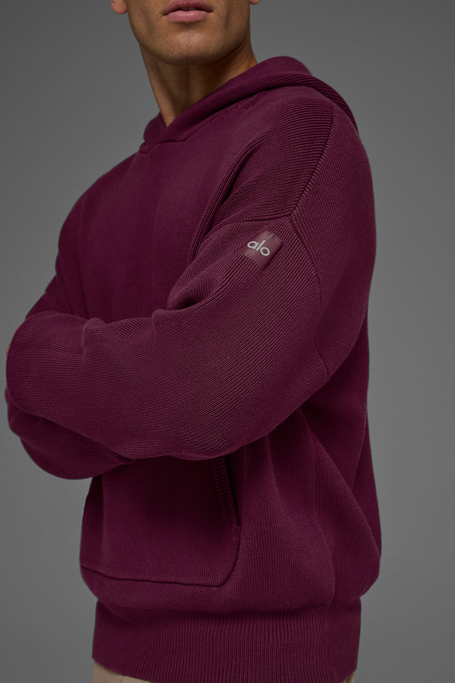 Pull À Capuche Scholar - Burgundy