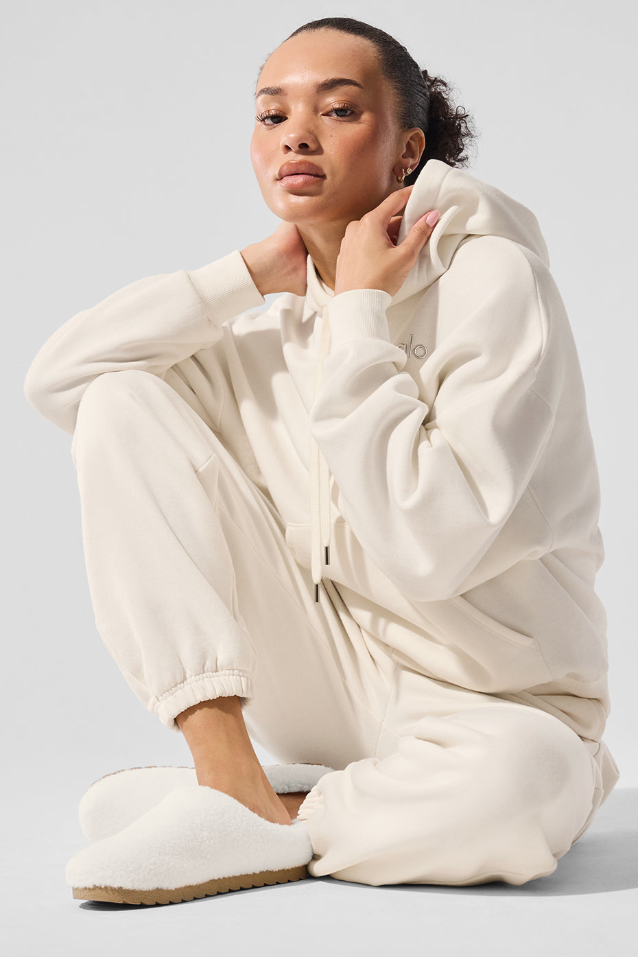 Sweat À Capuche Accolade - Ivory