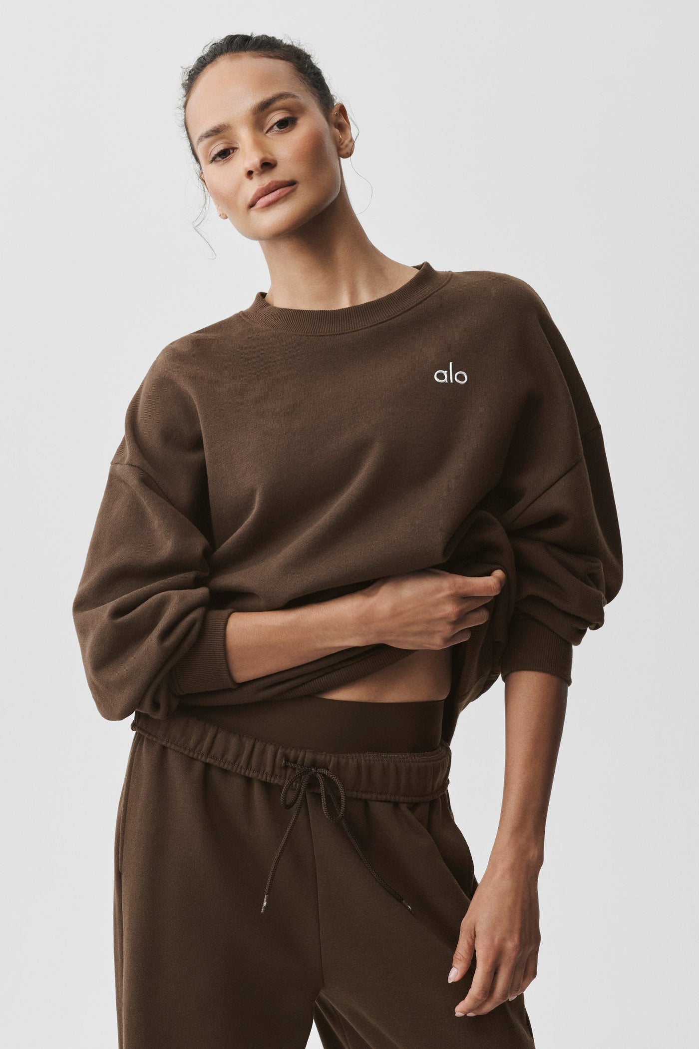 Pull Col Ras-Du-Cou Accolade - Espresso