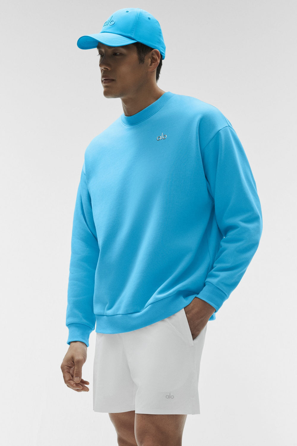 Pull Col Ras-Du-Cou Accolade - Azure Blue
