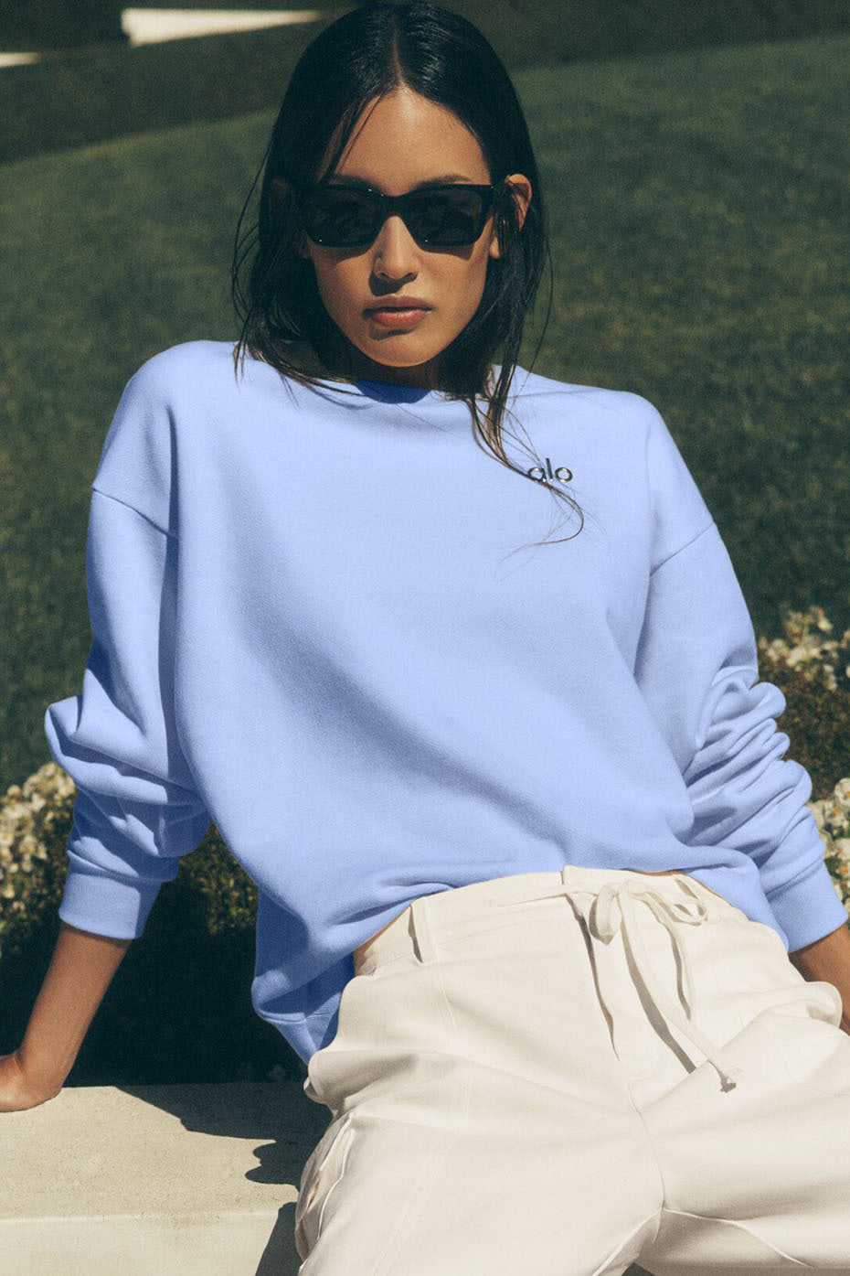 Pull Col Ras-Du-Cou Accolade - Light Provence Blue