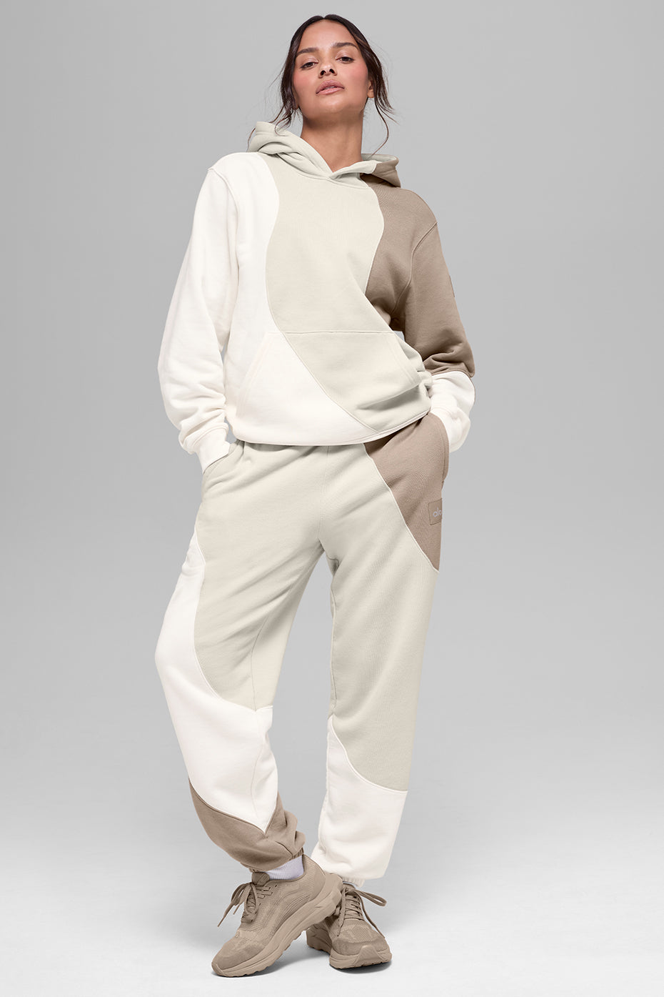 Sweat À Capuche Make Waves - Ivory/Bone/Gravel