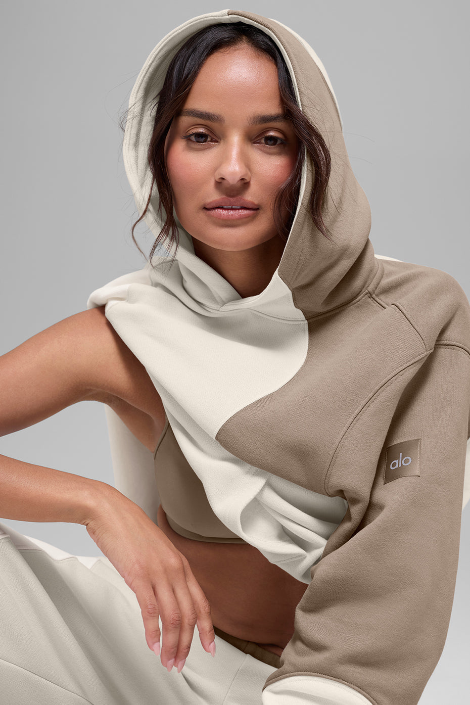 Sweat À Capuche Make Waves - Ivory/Bone/Gravel
