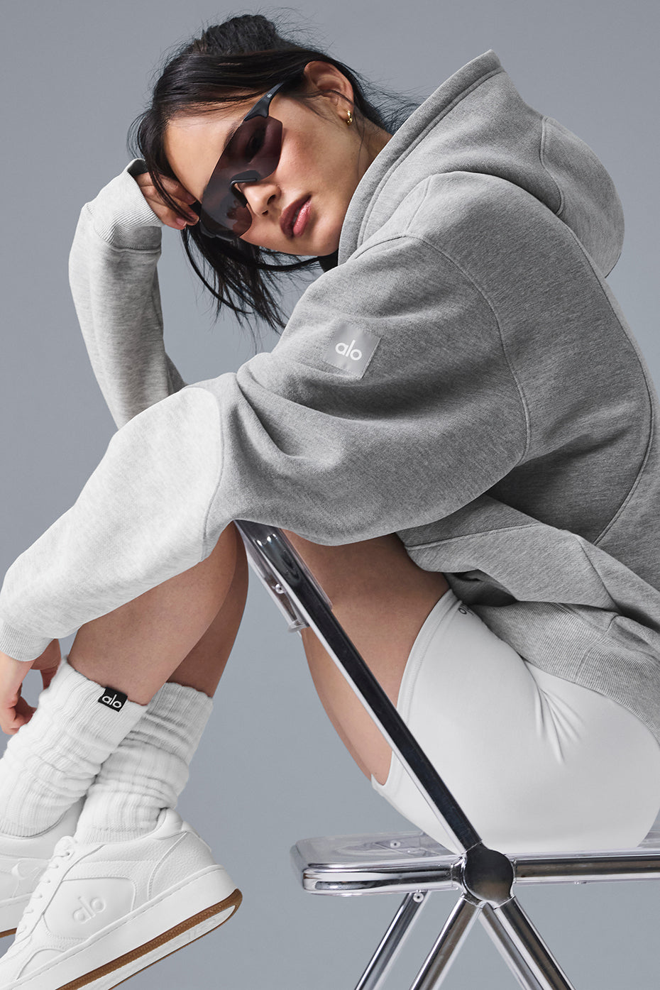 Sweat À Capuche Make Waves - Athletic Heather Grey Tonal