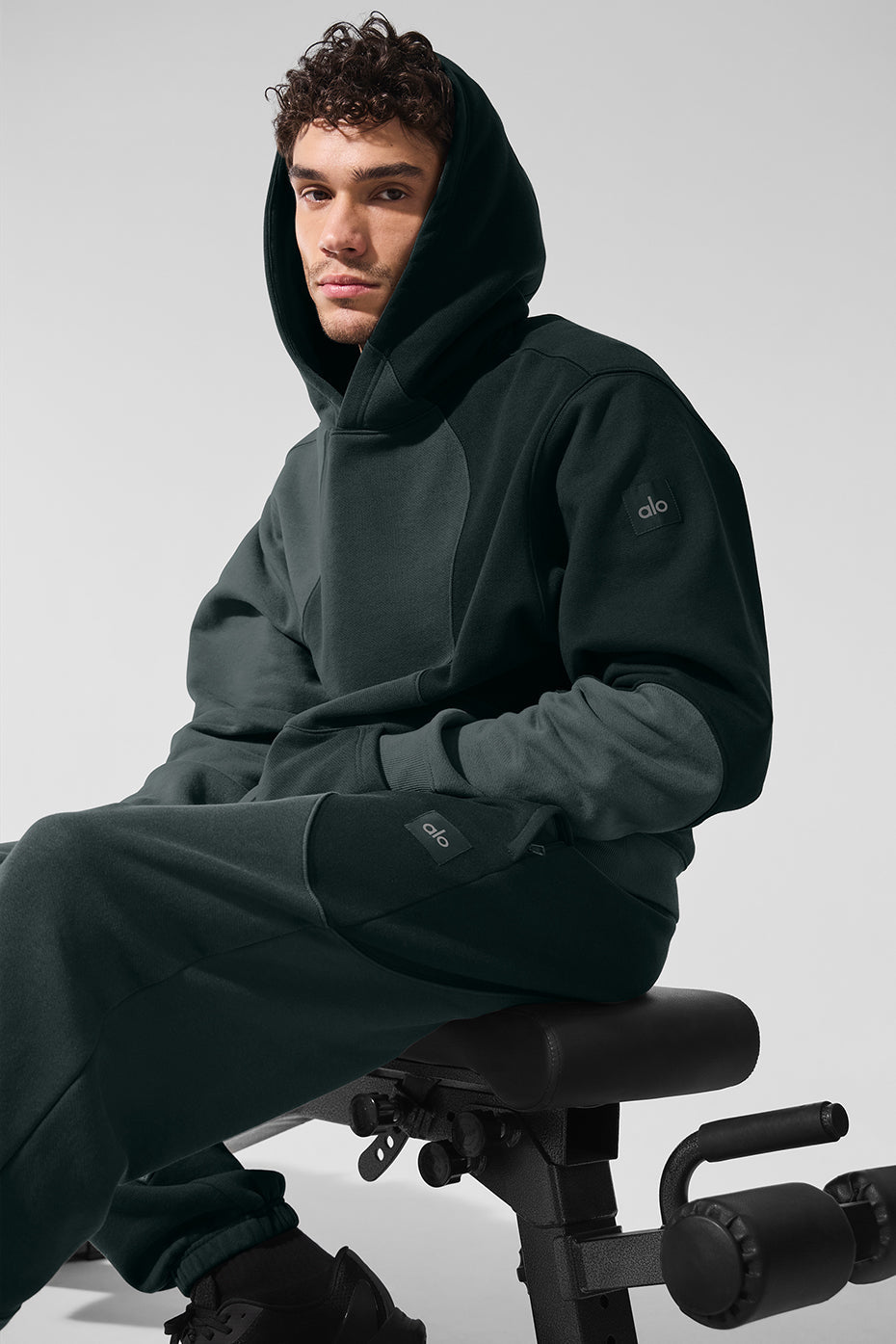Sweat à capuche Make Waves - Charcoal Green Tonal