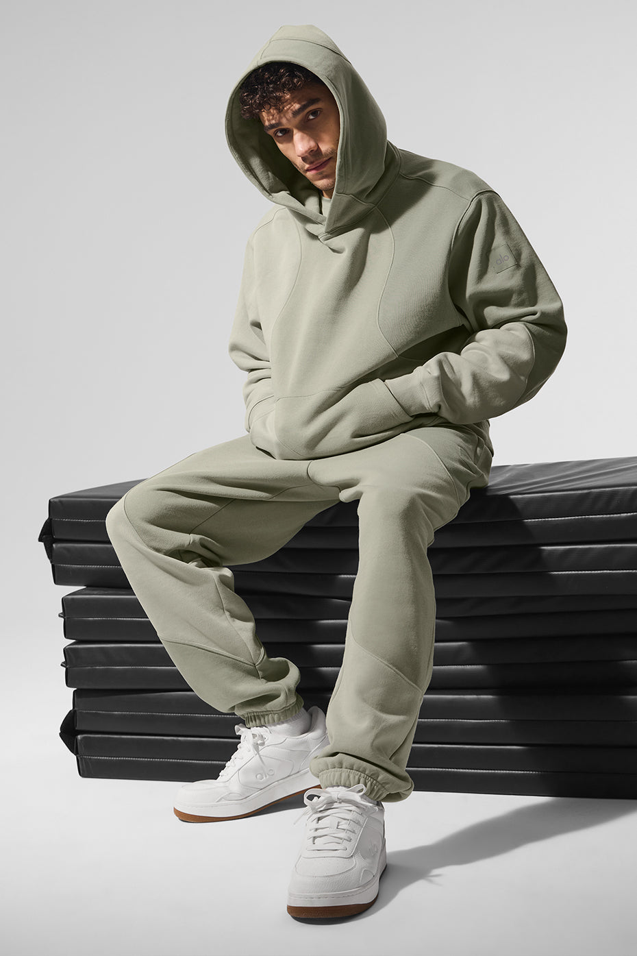 Sweat à capuche Make Waves - Limestone Tonal