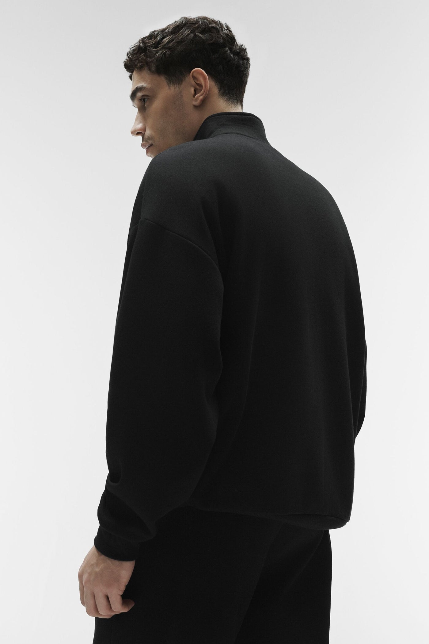 Pull Zippé 1/4 Accolade - Noir