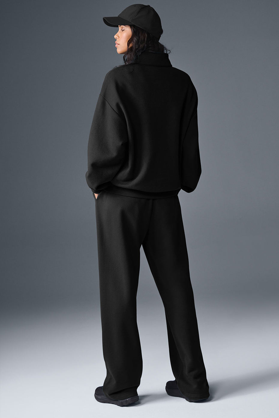 Pull Zippé 1/4 Accolade - Noir