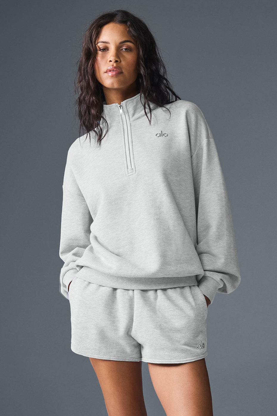 Pull Zippé 1/4 Accolade - Athletic Heather Grey