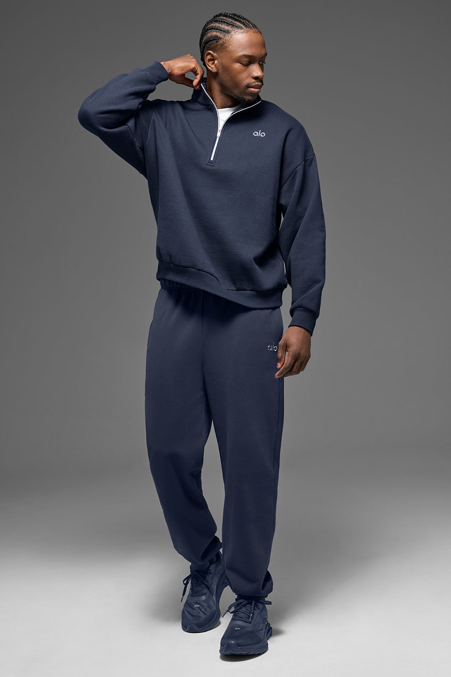 Pull Zippé 1/4 Accolade - Navy