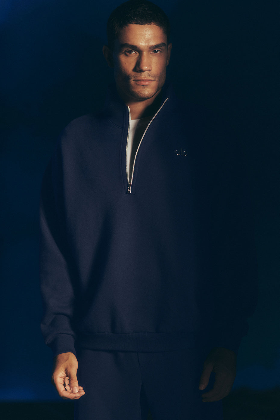 Pull Zippé 1/4 Accolade - Navy