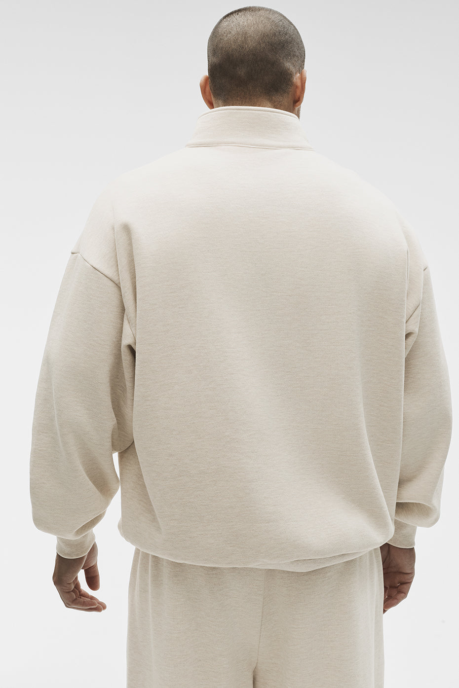 Accolade Pull zippé 1/4 - Oatmeal Heather