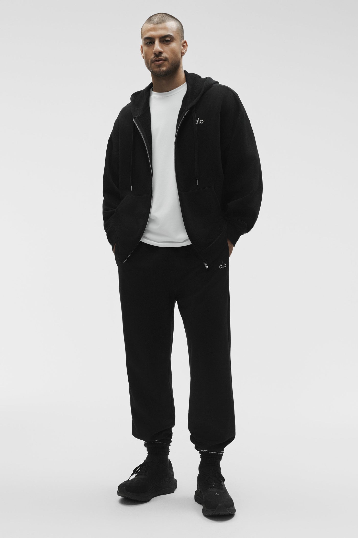 Sweat À Capuche Zippé Accolade - Noir