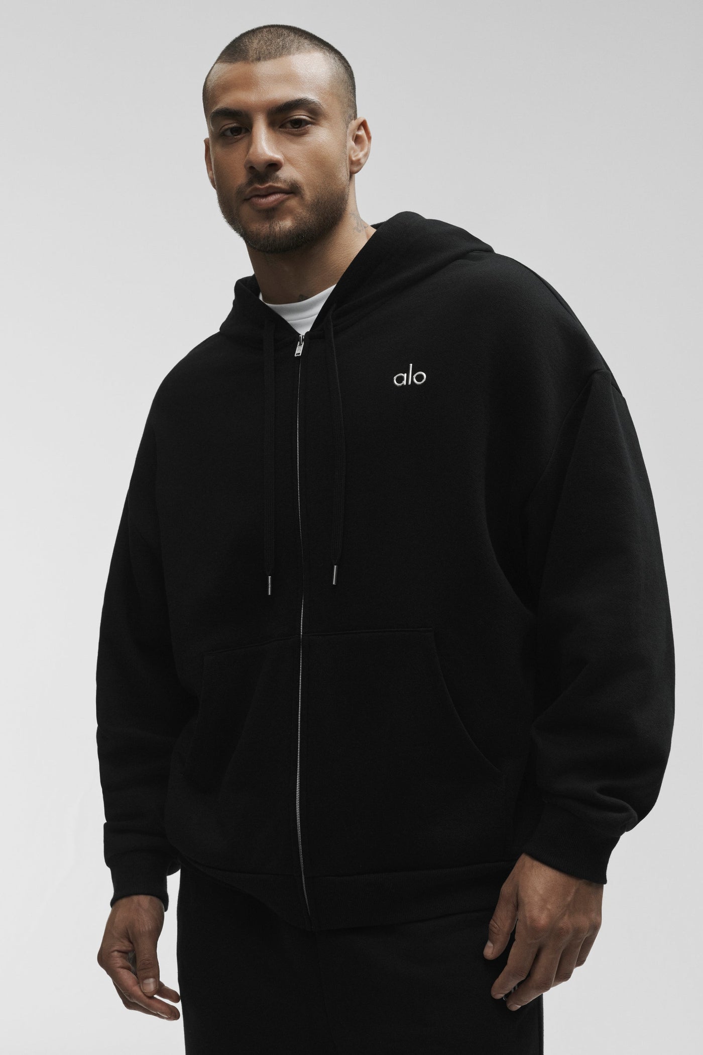 Sweat À Capuche Zippé Accolade - Noir