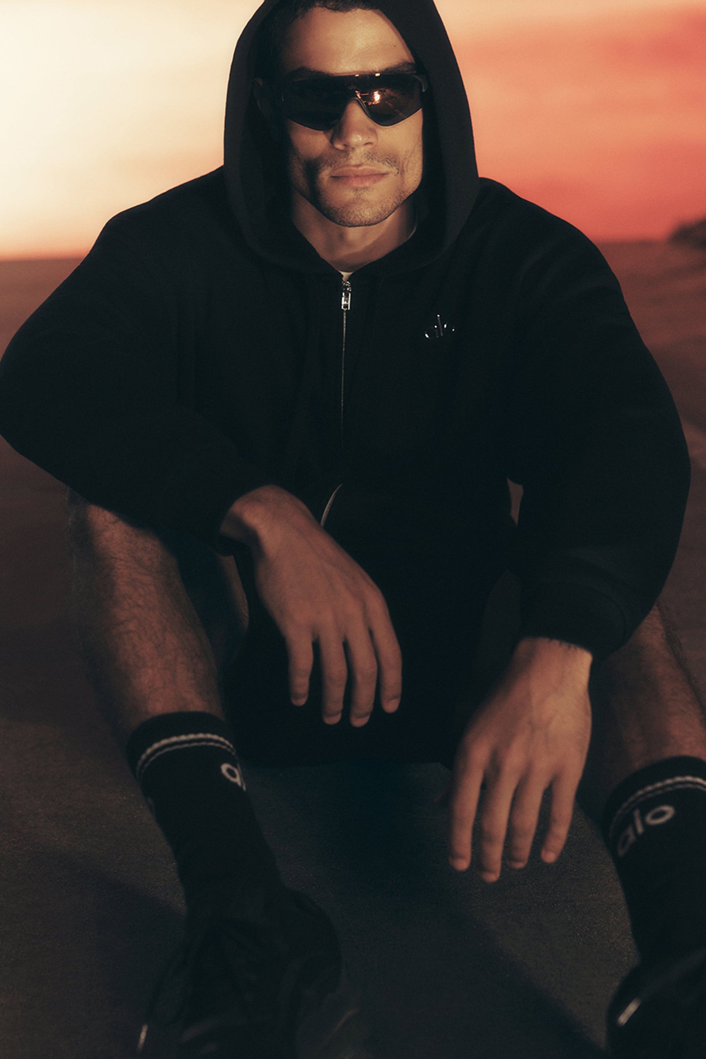 Sweat À Capuche Zippé Accolade - Noir