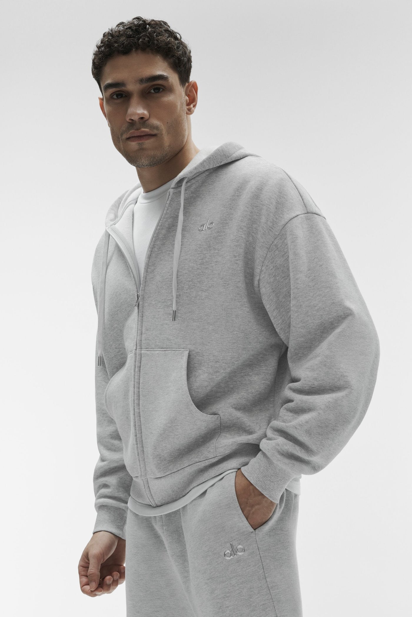 Sweat À Capuche Zippé Accolade - Athletic Heather Grey