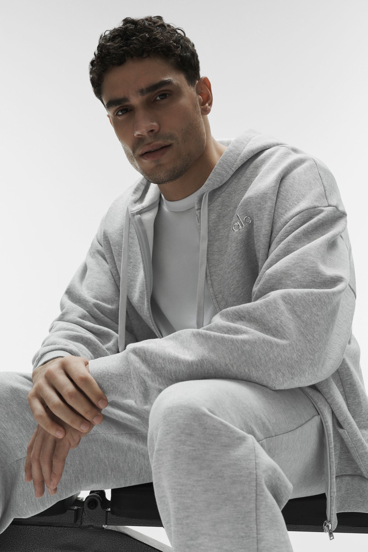 Sweat À Capuche Zippé Accolade - Athletic Heather Grey