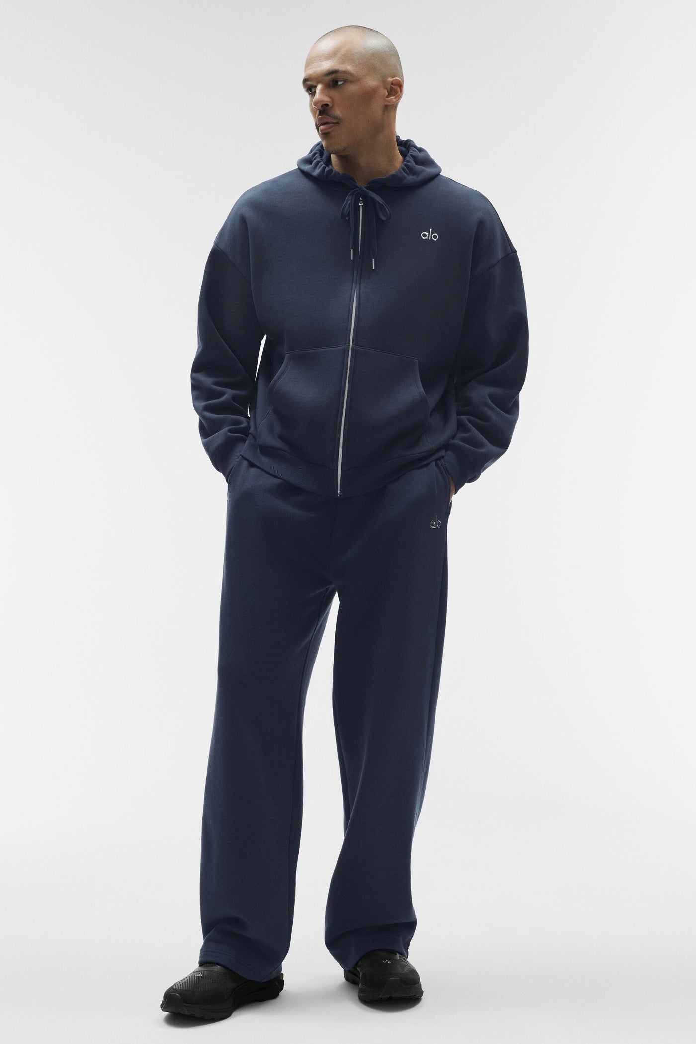 Sweat À Capuche Zippé Accolade - Navy