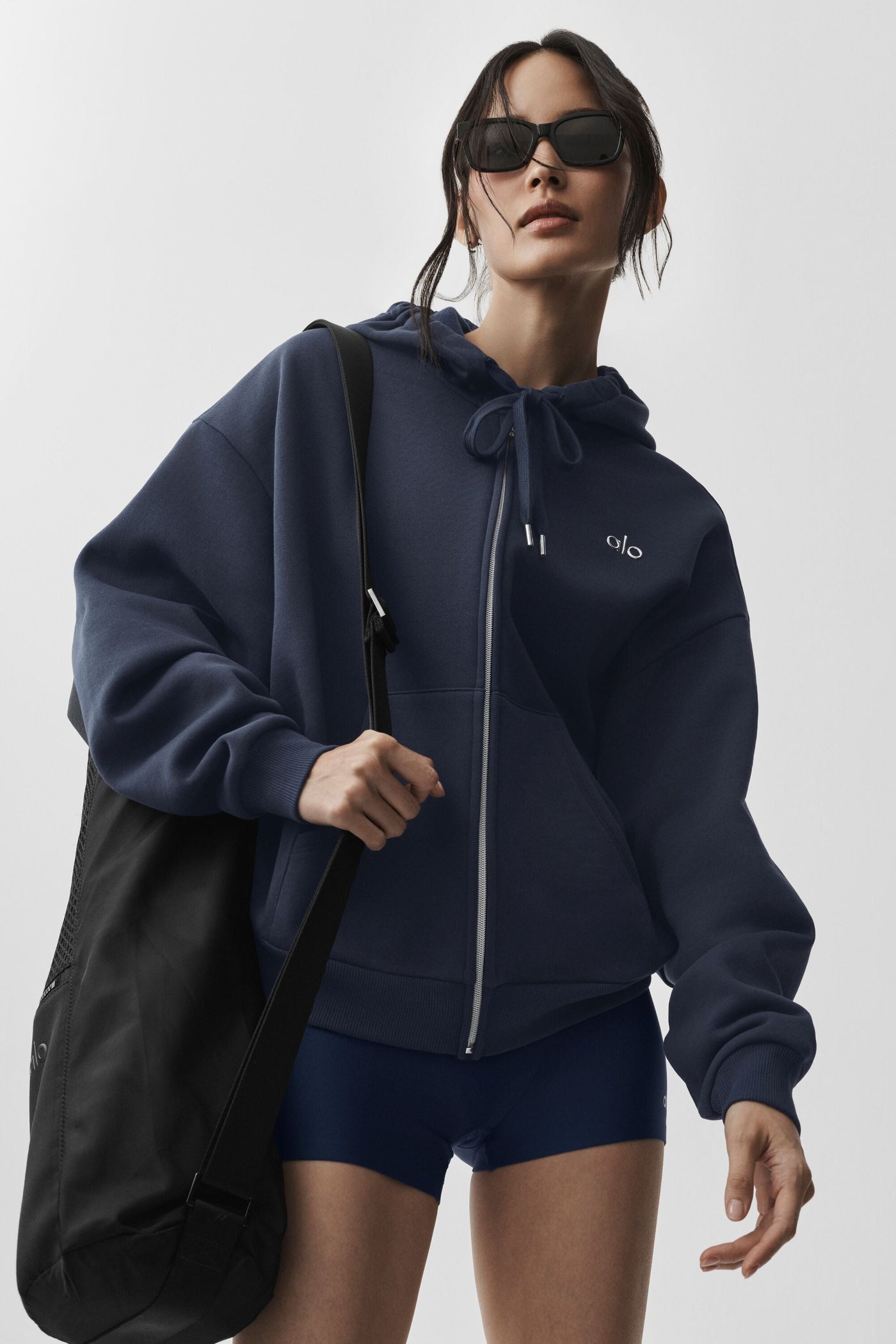 Sweat À Capuche Zippé Accolade - Navy