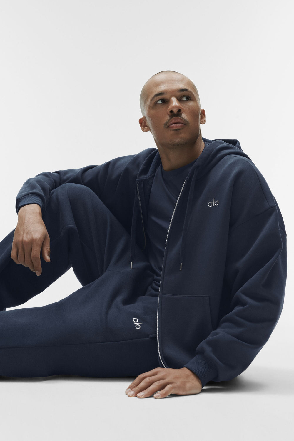 Sweat À Capuche Zippé Accolade - Navy