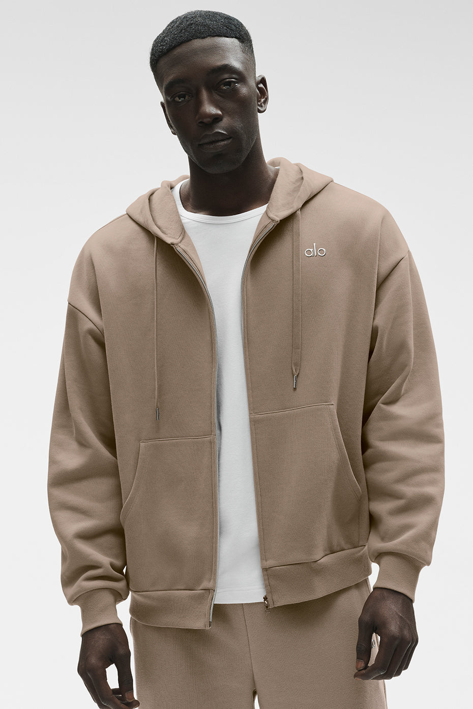 Sweat À Capuche Zippé Accolade - Gravel