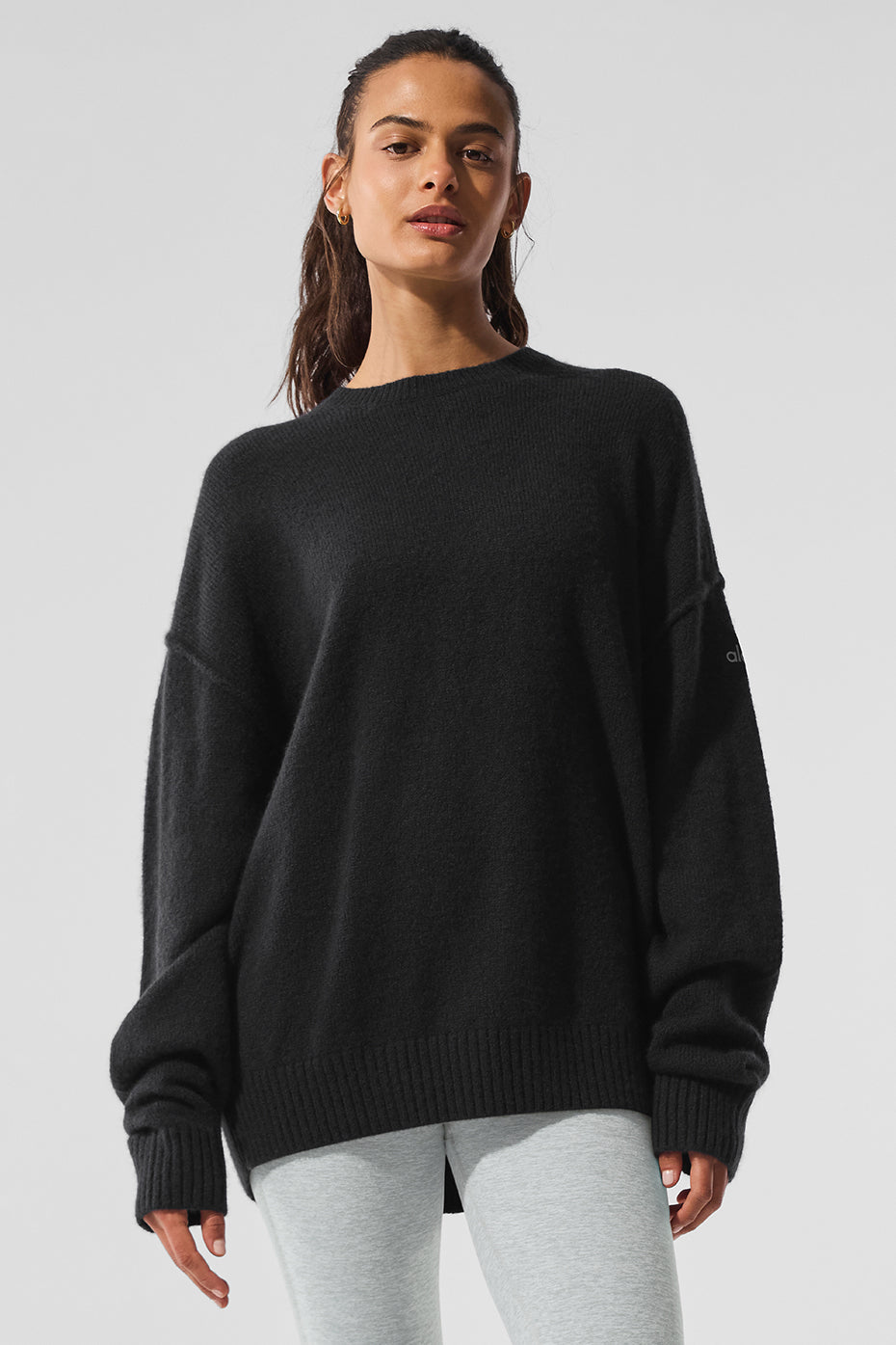 Pull Unisexe Col Ras-Du-Cou En Laine Et Cachemire New Class - Noir