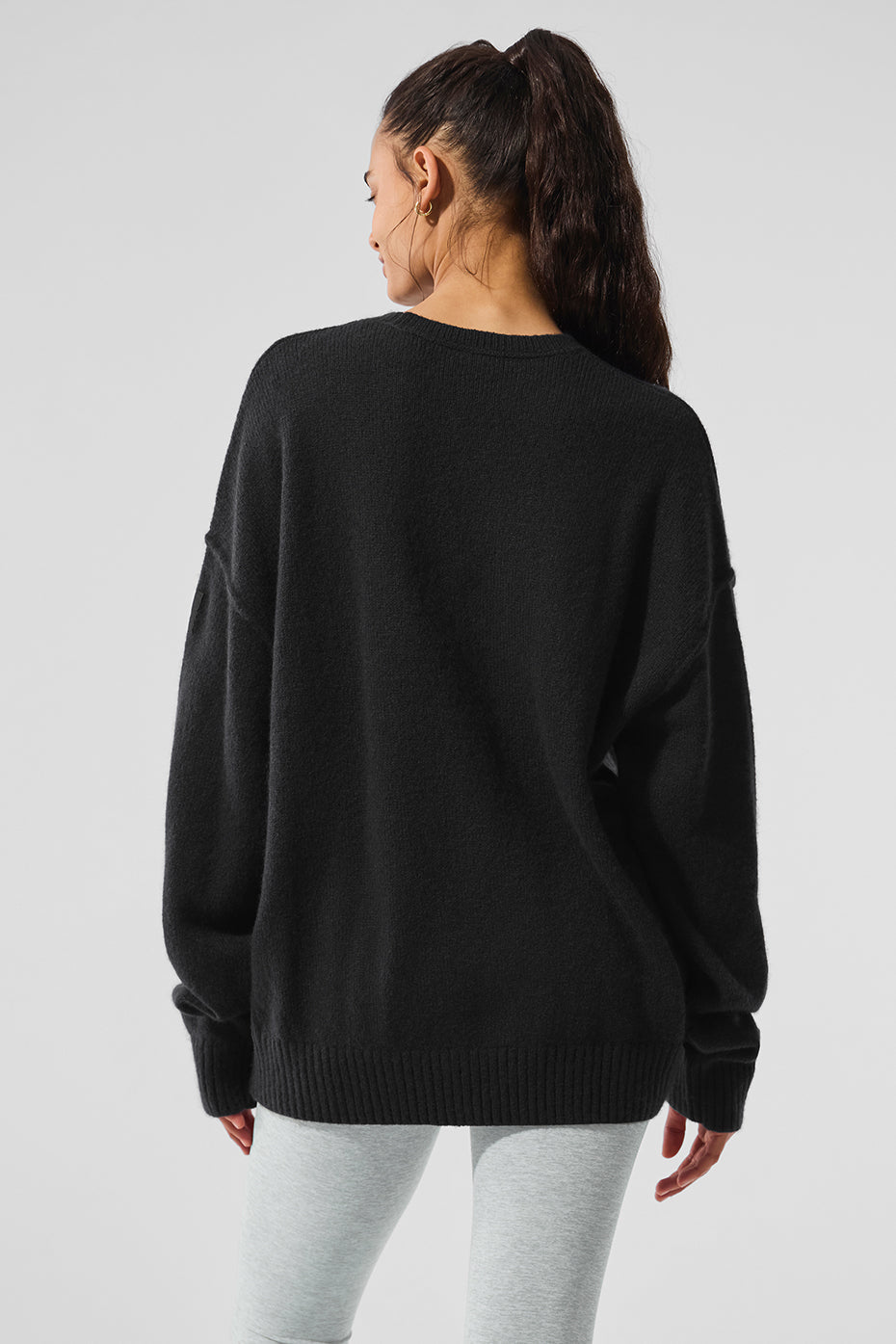 Pull Unisexe Col Ras-Du-Cou En Laine Et Cachemire New Class - Noir