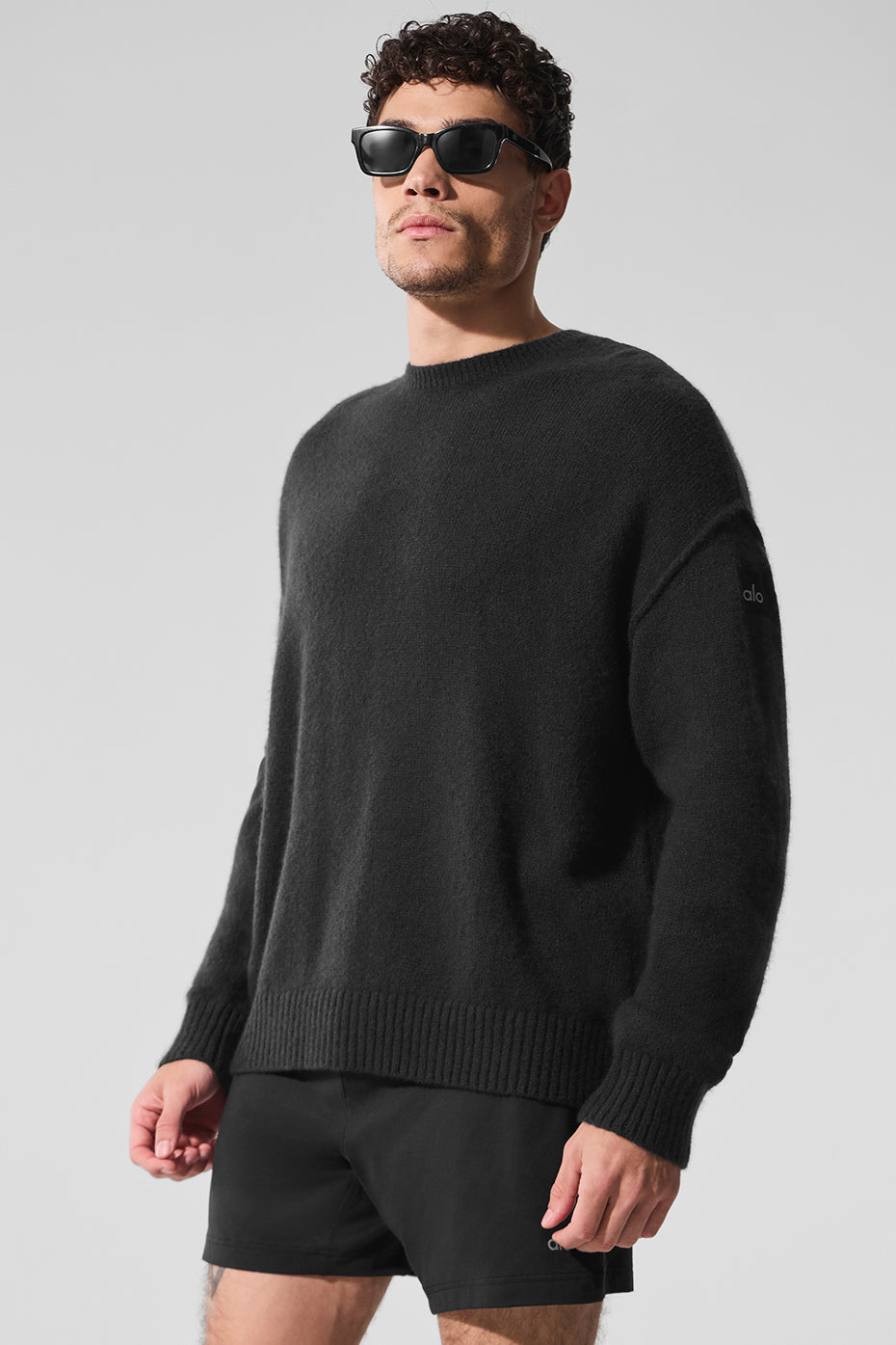 Pull Unisexe Col Ras-Du-Cou En Laine Et Cachemire New Class - Noir