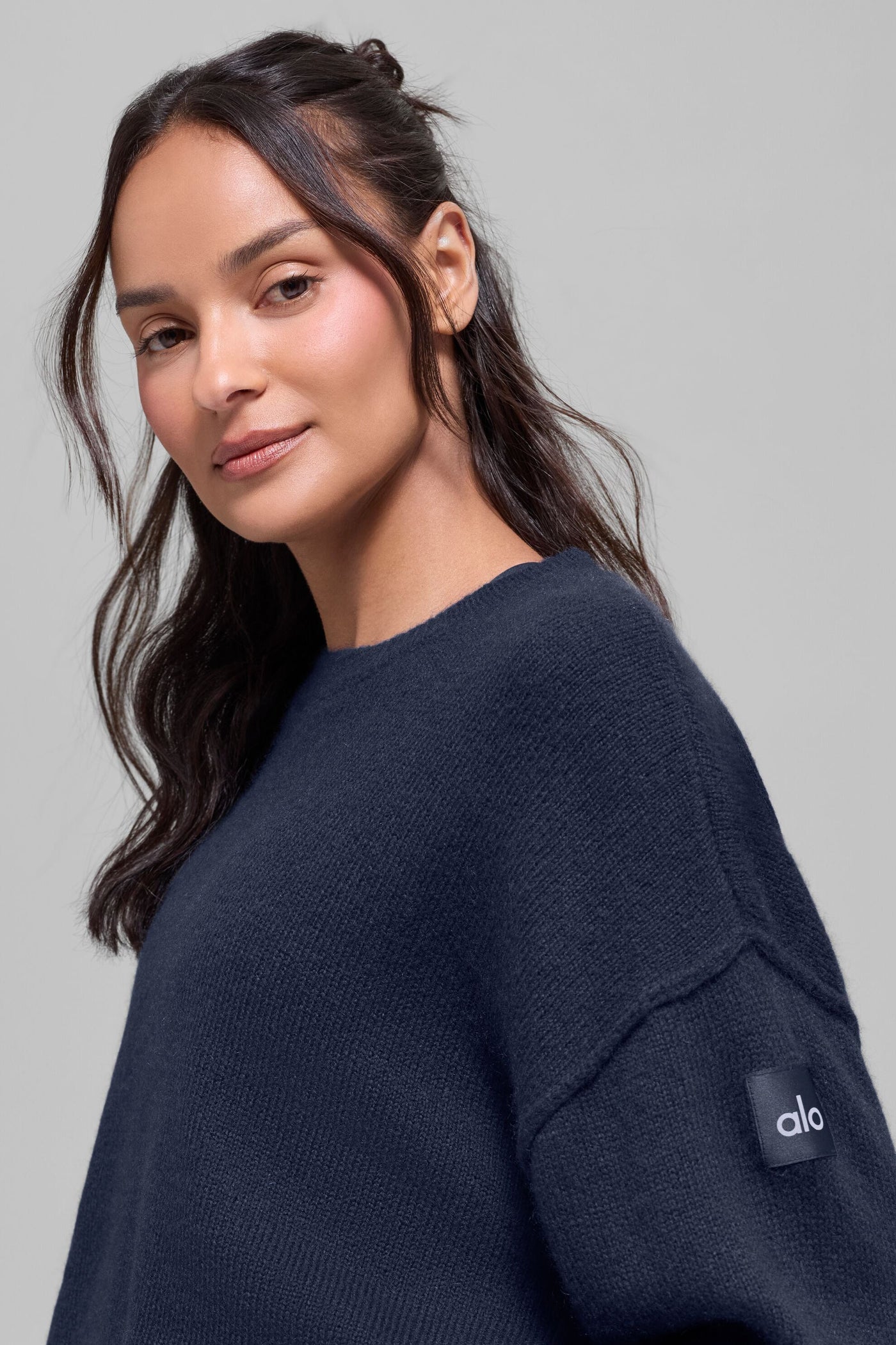 Pull Unisexe Col Ras-Du-Cou En Laine Et Cachemire New Class - Navy