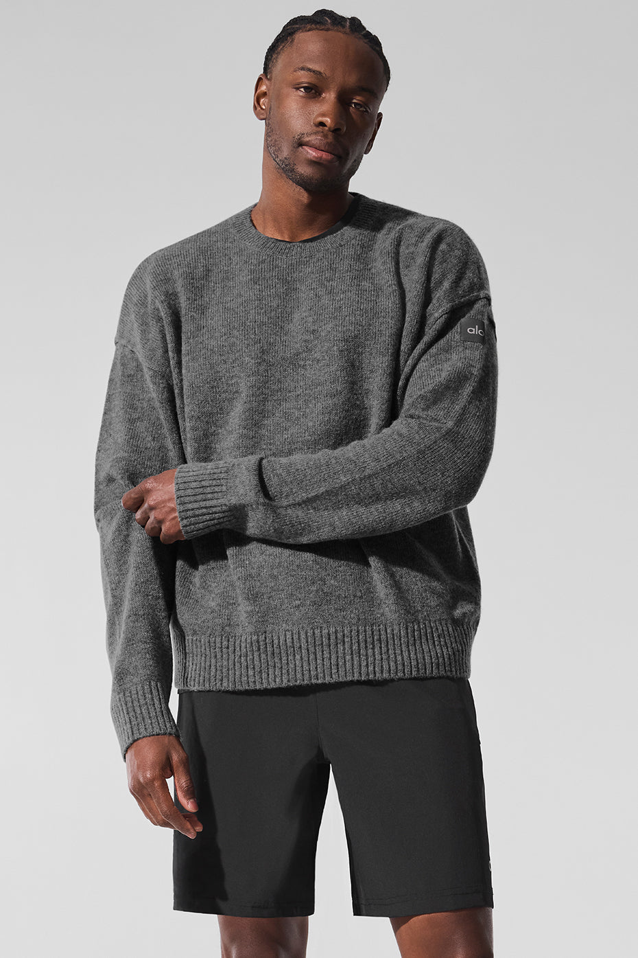 Pull Unisexe Col Ras-Du-Cou En Laine Et Cachemire New Class - Platinum Grey