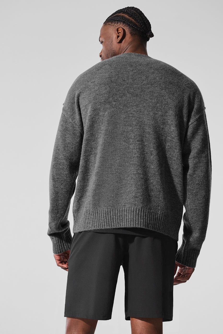 Pull Unisexe Col Ras-Du-Cou En Laine Et Cachemire New Class - Platinum Grey