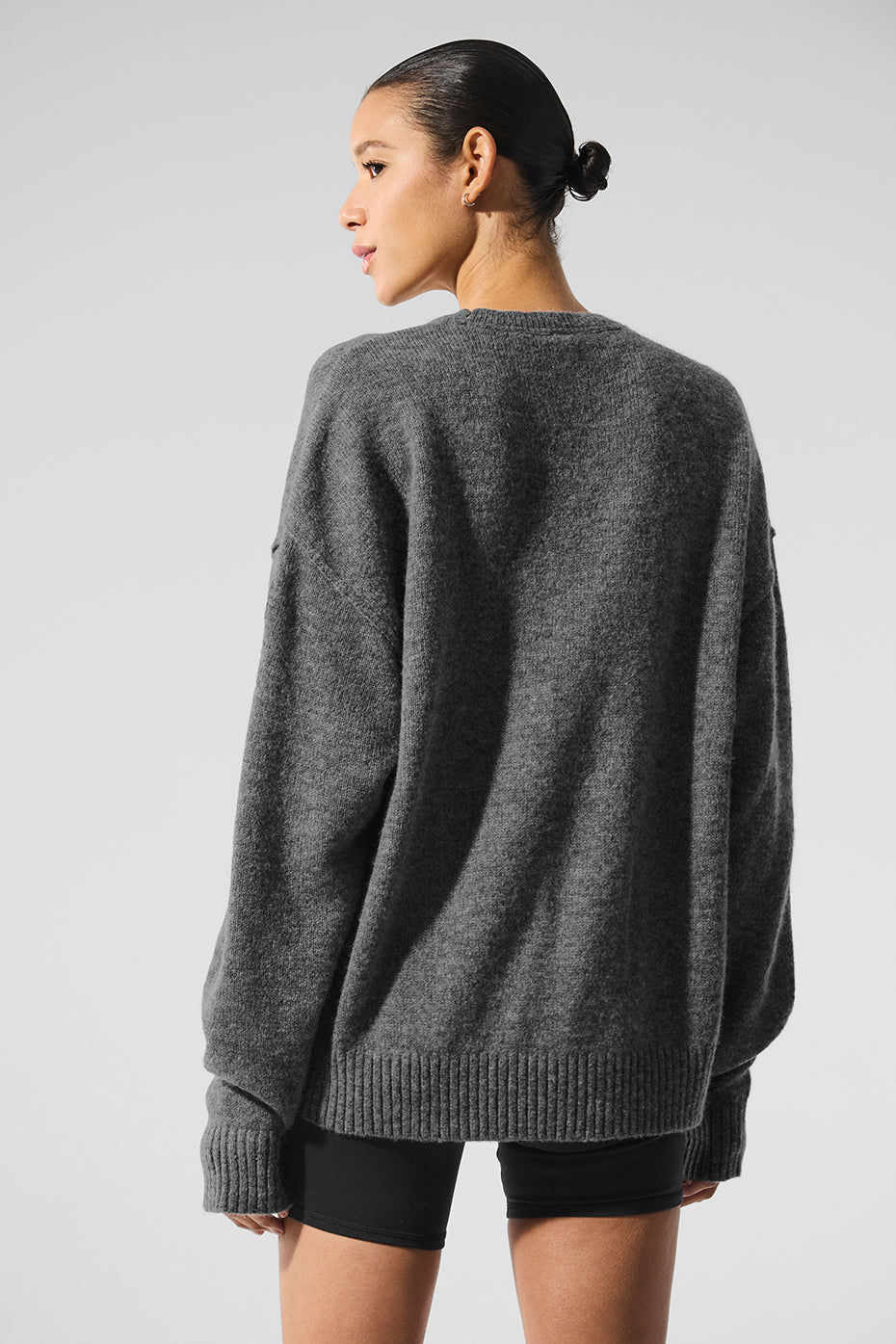 Pull Unisexe Col Ras-Du-Cou En Laine Et Cachemire New Class - Platinum Grey