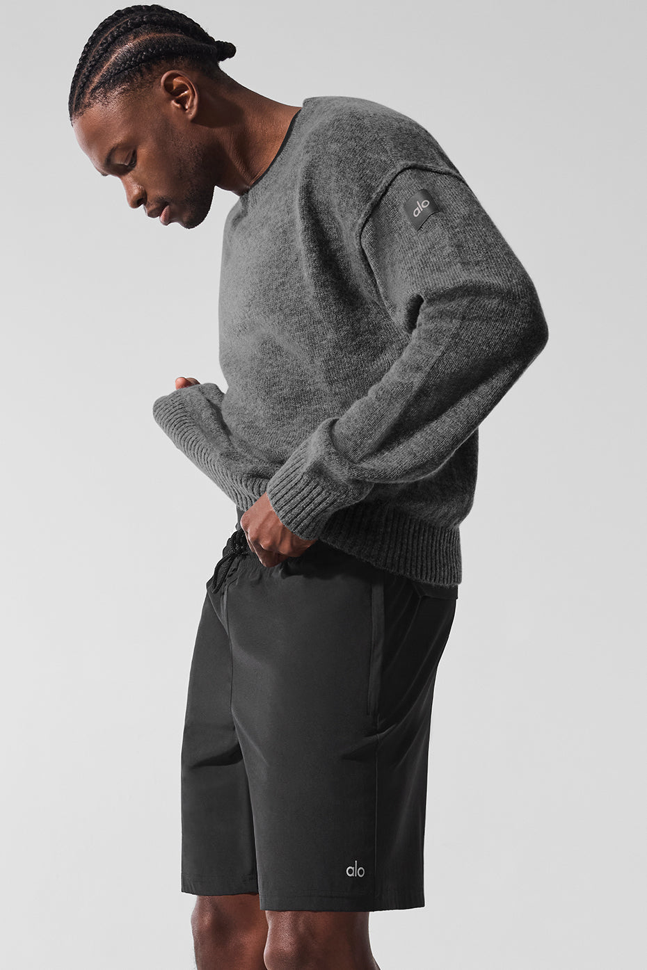 Pull Unisexe Col Ras-Du-Cou En Laine Et Cachemire New Class - Platinum Grey
