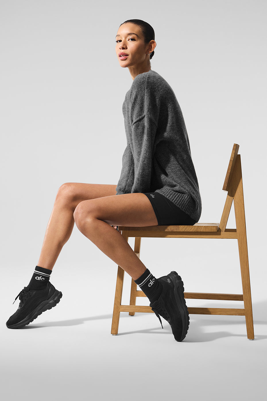 Pull Unisexe Col Ras-Du-Cou En Laine Et Cachemire New Class - Platinum Grey