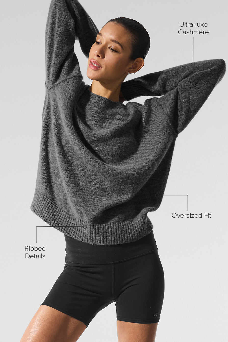 Pull Unisexe Col Ras-Du-Cou En Laine Et Cachemire New Class - Platinum Grey