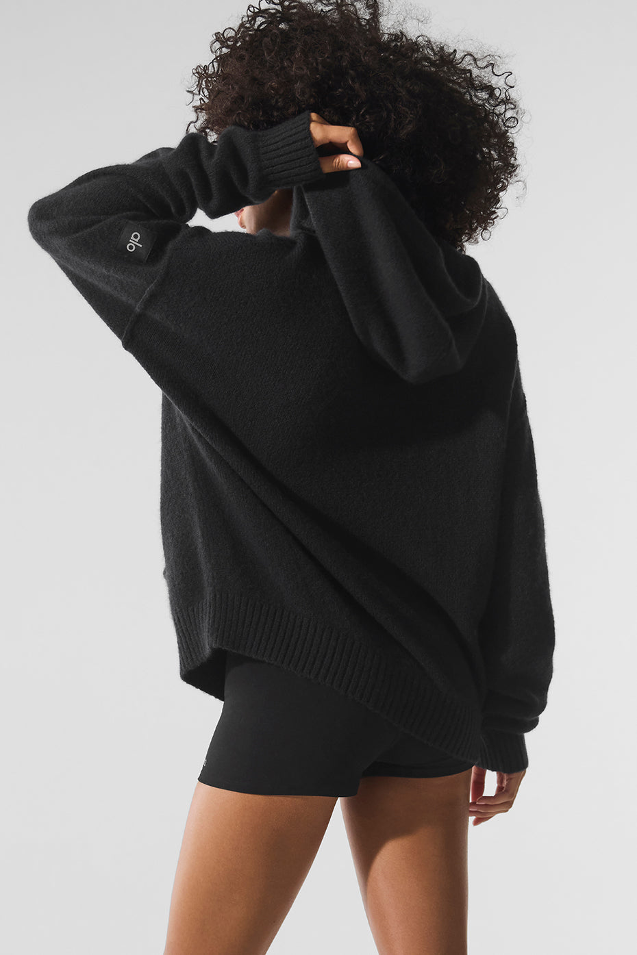 Sweat À Capuche En Laine Et Cachemire New Class - Noir