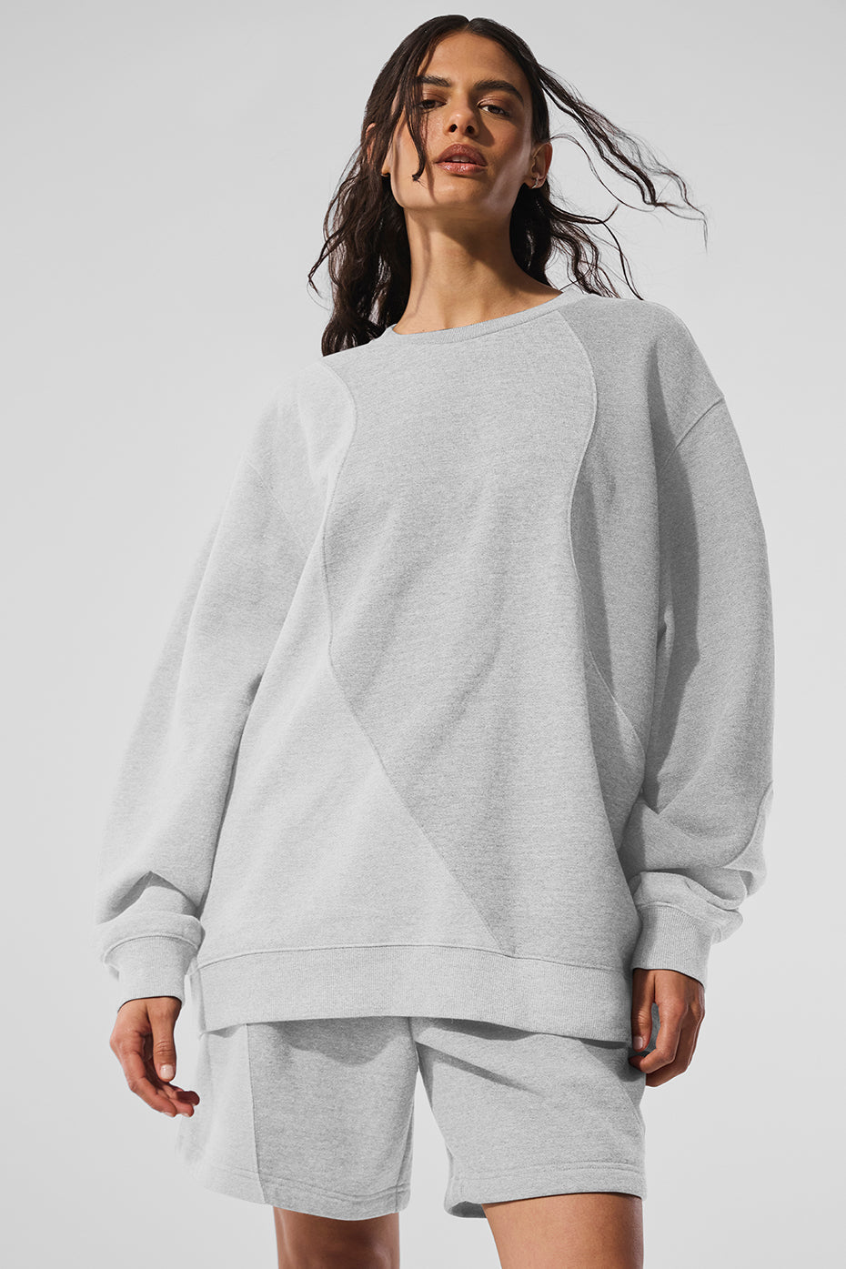 Pull Col Ras-Du-Cou Make Waves - Athletic Heather Grey Tonal