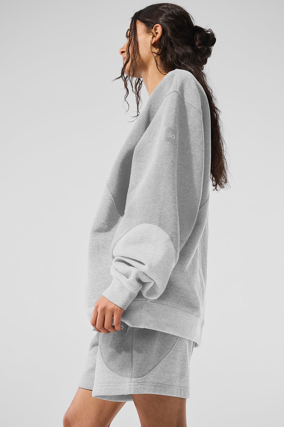 Pull Col Ras-Du-Cou Make Waves - Athletic Heather Grey Tonal