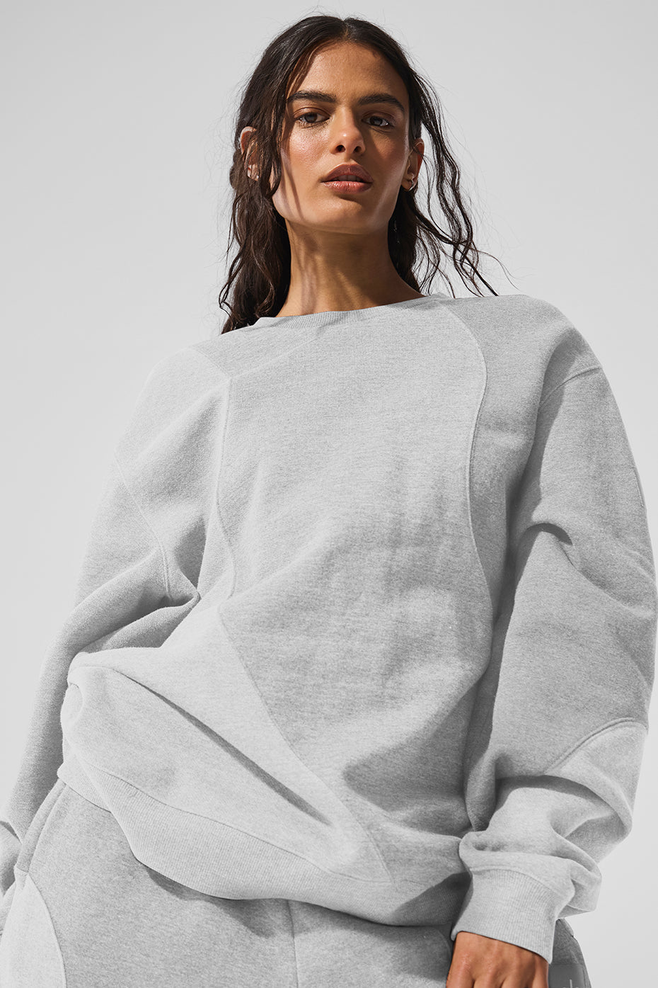 Pull Col Ras-Du-Cou Make Waves - Athletic Heather Grey Tonal